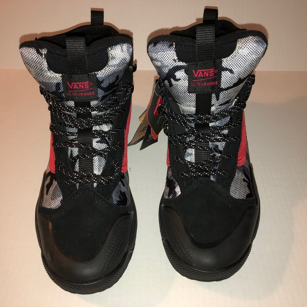 VANS ULTRA RANGE EXO HI MTE-2 Arctic Camo Black Men's Sz 8.5 NWT red black gray - Picture 2 of 9
